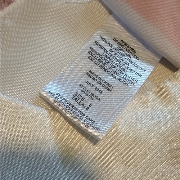 Charming Cream Kids Dress with Floral Detail. - Picture 4 of 6